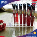 High clear 24 slot cosmetic organizer lipstick storage stand desk acrylic lipstick display hot sale